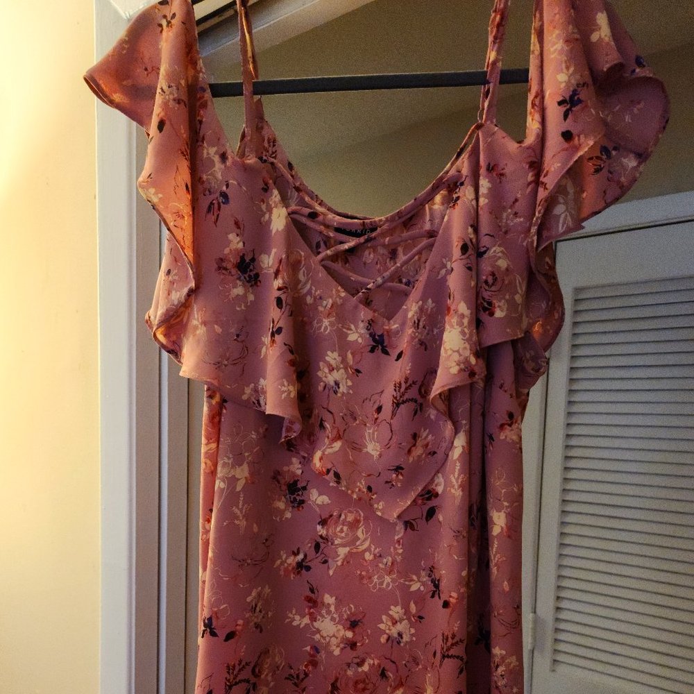 Torrid Cold Shoulder Dress Blouse